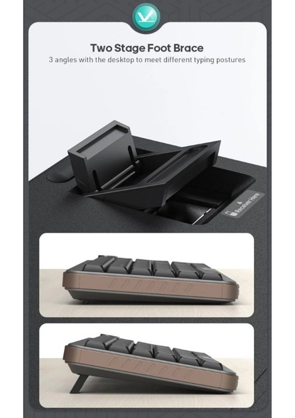 Kablosuz Şarjlı Lüks Oyuncu Klavyesi Ofis Klavye 99 Tuşlu Zarif Tasarım Dual Mode Bağlantı Bt+2.4ghz