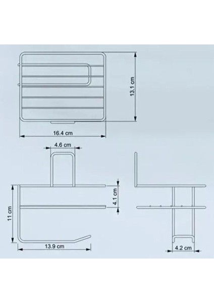 Kendiliğinden Yapışkanlı Tuvalet Kağıdı Tutacağı ve Yedek Raf - Siyah Modern Metal Tasarım (4887) fırsatları