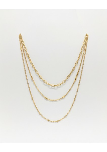 Altın Akış 3 Sıra Kolye fiyatları