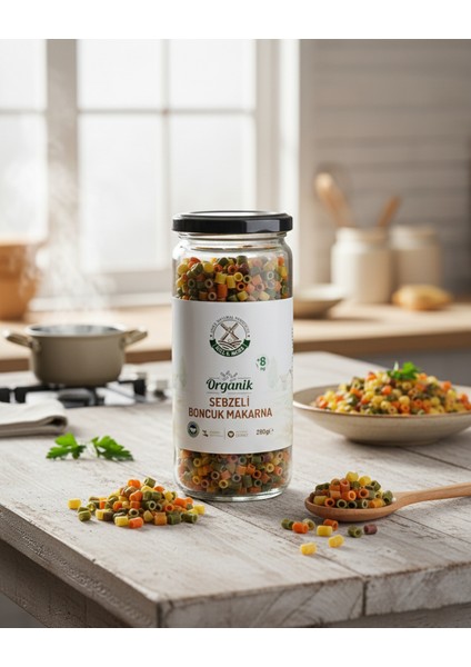 +8 Ay Organik Sebzeli Boncuk Makarna 280 G