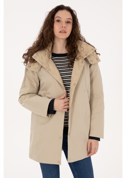 Kadın Koyu Bej Kaban 50308623-VR088