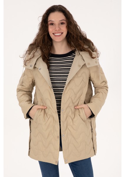 Kadın Koyu Bej Kaban 50308623-VR088 fiyatları
