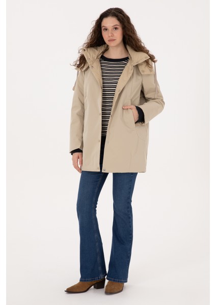 Kadın Koyu Bej Kaban 50308623-VR088 modelleri