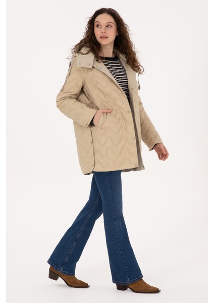 Kadın Koyu Bej Kaban 50308623-VR088 fırsatları