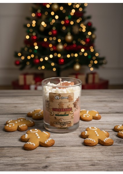 Gingerbread Yılbaşı Bardak Mumu modelleri