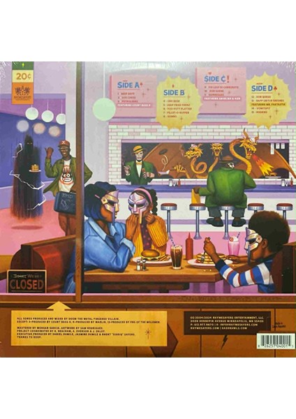 Mf Doom Mm..food 3-Colour Sweetart Marv Edition Double Lp Plak fiyatları