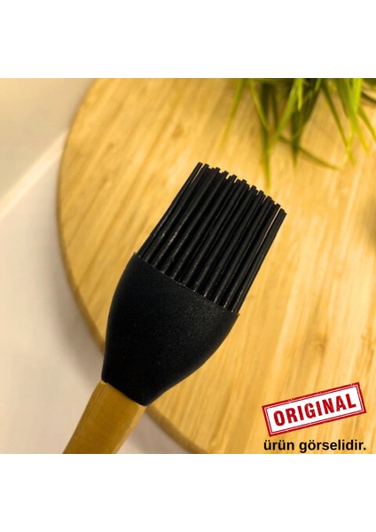 Bambu Saplı Silikon Spatula Seti , 3 Parça Isıya Dayanıklı Mutfak Seti modelleri