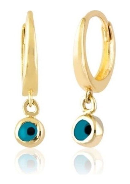 14 Ayar Halka Nazarlık Küpe fiyatları