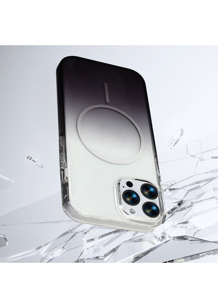 iPhone 16 Pro Kılıf M-Safe Şarj Özellikli Zore Septik Silikon Kapak - Siyah