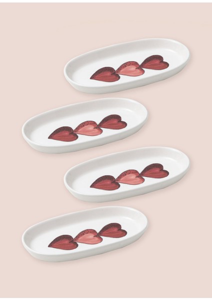 Luv Oval Servis 4lü 21 cm fiyatları