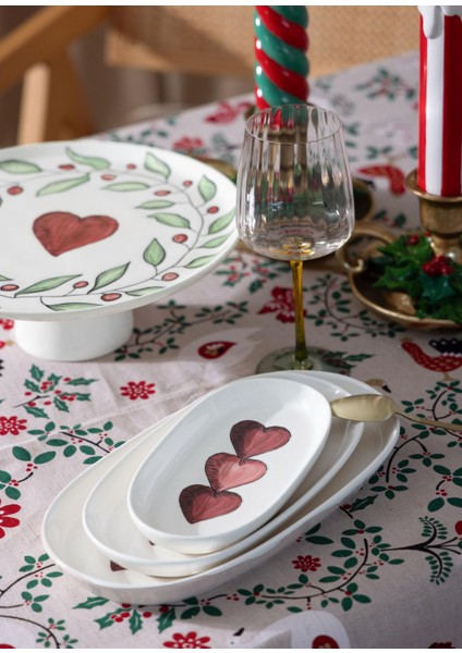 Luv Oval Servis 4lü 21 cm modelleri