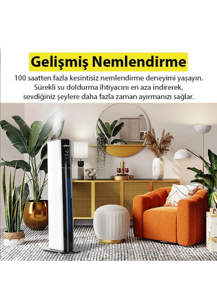 Tüm Ev Için 9 Litre Büyük Boy Hava Nemlendirici Humidifer Bebek ve Çocuklar Için Uv Karbon Hava Temizleme modelleri