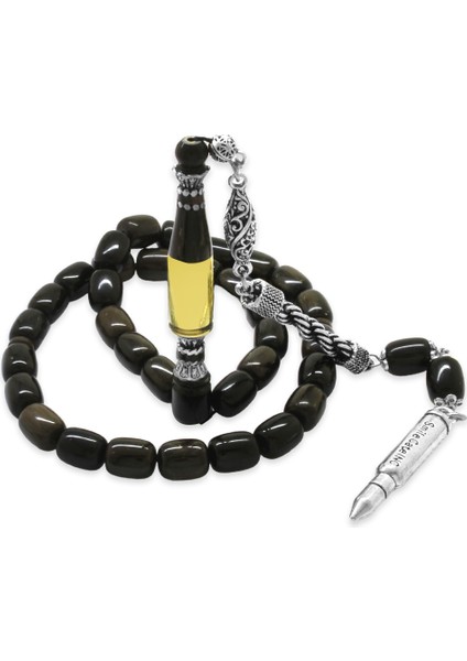 Kararmaz Metal Halat Püsküllü Kurşun Nakkaş Imameli Kapsül Kesim Gri Siyah Sıkma Kehribar Tesbih modelleri