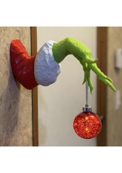 Yılbaşı Grinch Duvar Dekoru – 3D Baskı Noel Temalı Duvar Süsü fiyatları
