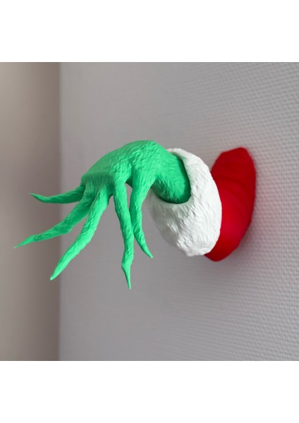 Yılbaşı Grinch Duvar Dekoru – 3D Baskı Noel Temalı Duvar Süsü modelleri