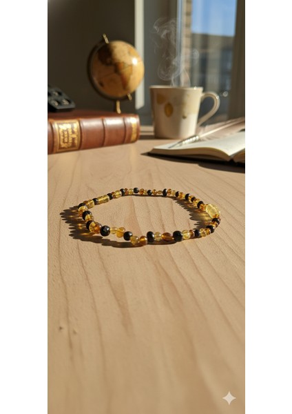 Kehribar Bebek Diş Kolyesi - Doğal Taş, Ağrı Giderici, Güvenli Tasarım fırsatları