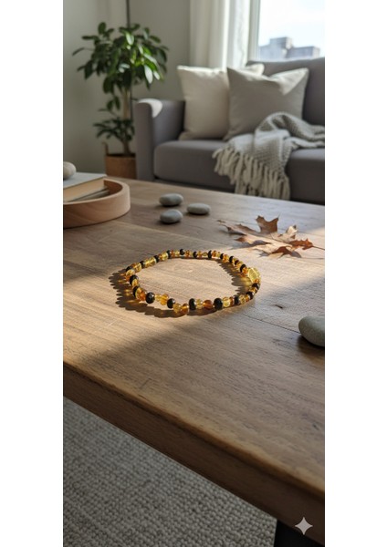 Kehribar Bebek Diş Kolyesi - Doğal Taş, Ağrı Giderici, Güvenli Tasarım indirimleri