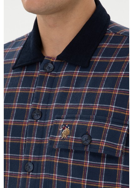 Erkek Lacivert Gömlek Desenli 50316574-VR033