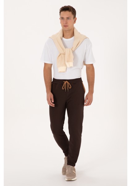 Erkek Koyu Kahverengi Eşofman Altı 50315538-VR084