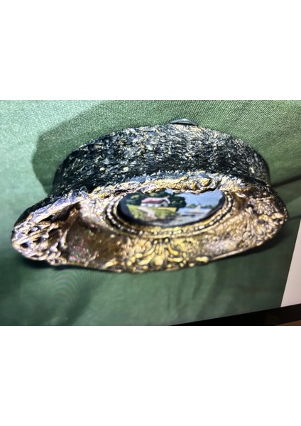 Ahşap Çerçevesinde Avrupa Goblen Pano 21 cm 19 cm Ölçülerinde fiyatları