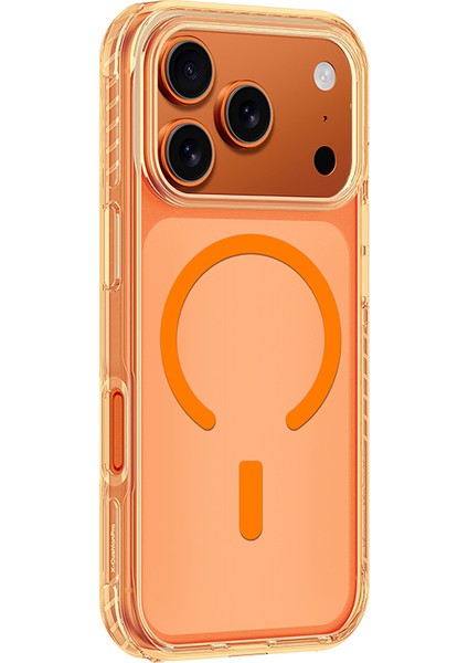 iPhone 17 Pro Uyumlu Kılıf M-Safe Şarj Özellikli Airbag Amazingthing Titan Pro Serisi Kapak Turuncu fırsatları