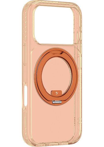 iPhone 17 Pro Uyumlu Kılıf M-Safeli Airbag Standlı Amazingthing Titan Pro Magspin Kapak Turuncu fırsatları