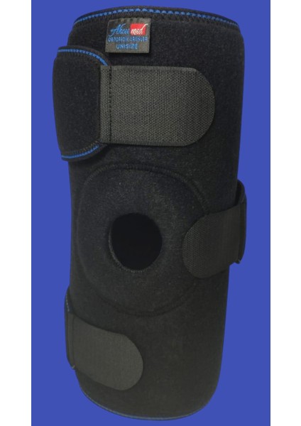 S1-1403 Ligament Destekli Dizlik - Yan Barlı Açık Patella Diz Desteği