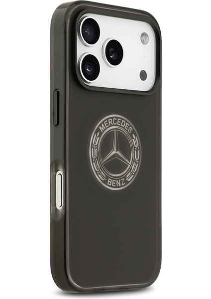 iPhone 17 Pro Uyumlu Kılıf Mercedes Benz Lisanslı M-Safeli Buzlu Pc Nostaljik Yıldız Kapak Siyah modelleri