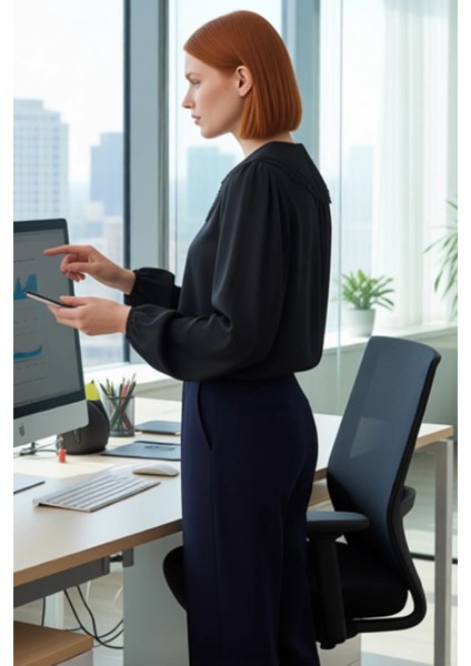 Kadın Güpür Işlemeli Bebe Yaka Crop Gömlek Uzun Balon Kollu Dokuma Kumaş Konforlu Kesim Günlük modelleri