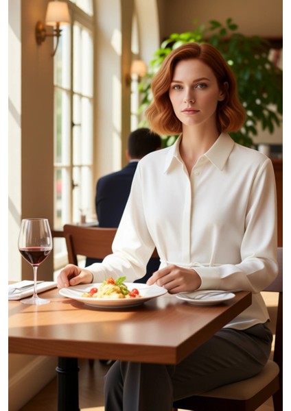 Kadın Bağlama Detaylı Dokulu Transparan Gömlek Şık Görünümünüzü Tamamlayacak Özel Tasarım Spor fiyatları