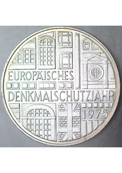 Almanya Gümüş 5 Mark 1975 F. Avrupa Anıtları Koruma Yılı 11,2 Gr. Çil(-) fiyatları