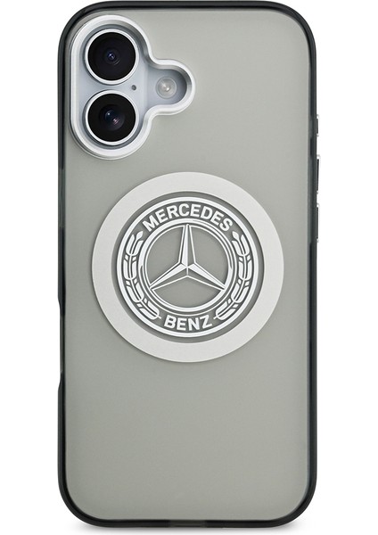 iPhone 17 Uyumlu Kılıf Mercedes Benz Lisanslı M-Safeli Çift Katmanlı Pc Nostaljik Yıldız Kapak Gri modelleri