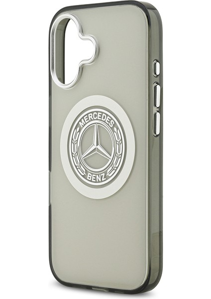 iPhone 17 Uyumlu Kılıf Mercedes Benz Lisanslı M-Safeli Çift Katmanlı Pc Nostaljik Yıldız Kapak Gri