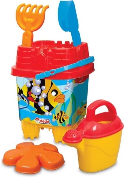 Dede Resimli Küçük Kale Kova Set (Karışık Renk) 03092 fiyatları