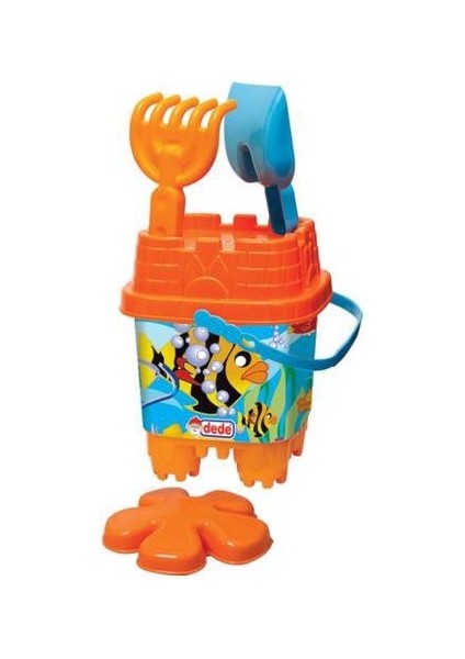 Dede Resimli Küçük Kale Kova Set (Karışık Renk) 03092 modelleri