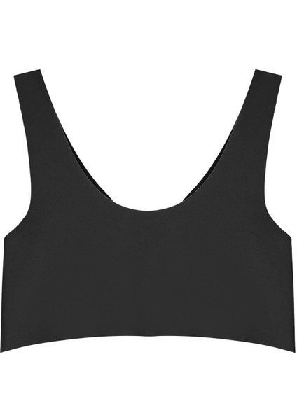 Siyah Dikişsiz Lazer Kesim Sütyen Çıkarılabilir Pedli Kadın Hayalet Sütyen fiyatları