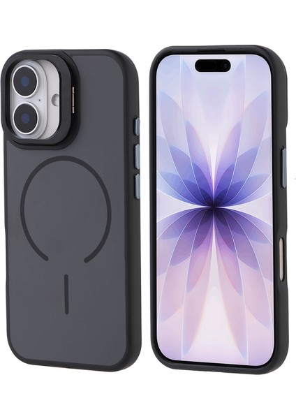 Apple iPhone 17 Uyumlu Kamera Standlı Magsafe Sarj Özellikli Kılıf