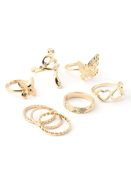 Ithal Set Yüzük Gold