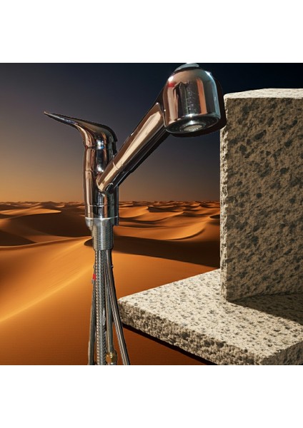 Spiralli mutfak lavabo bataryası