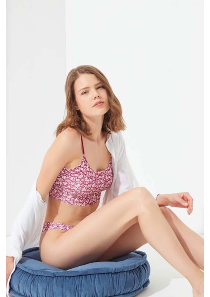 Ayarlanabilir Askılı Lazer Kesim Desenli Crop Büst modelleri