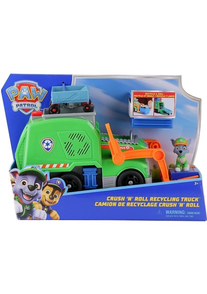 Buğz SPM-6071248 Paw Patrol Rocky ile Crush N Roll Geri Dönüşüm Kamyonu indirimleri
