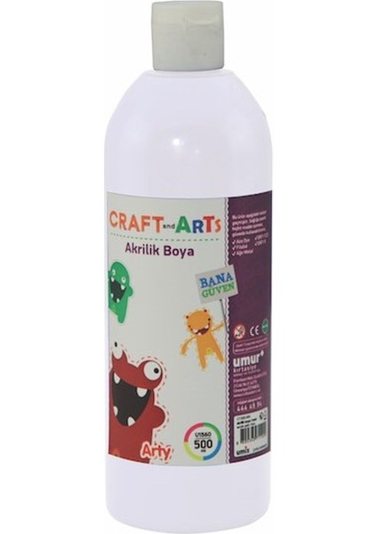 Craft And Arts Akrilik Boya 500 ml Beyaz U1560-BE