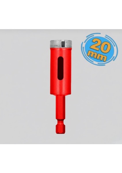 Profesyonel Mermer Seramik Granit Delme Ucu 20 mm Matkap Uyumlu