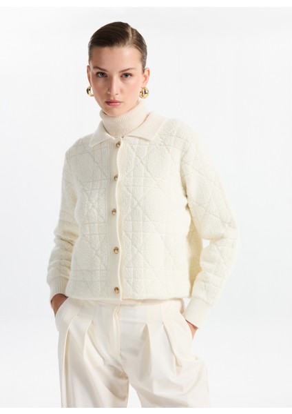 Ekru Kadın Hırka F5WL-HRK0015