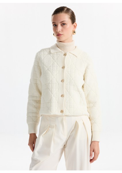 Ekru Kadın Hırka F5WL-HRK0015 modelleri