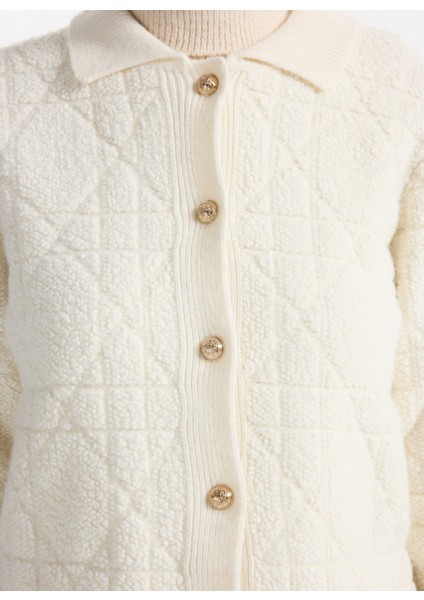 Ekru Kadın Hırka F5WL-HRK0015 fırsatları