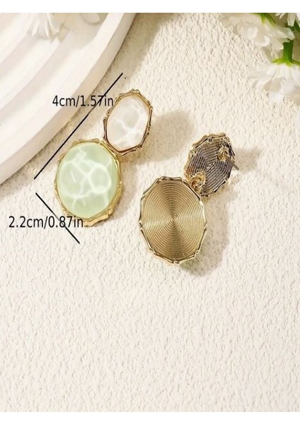 Modern Tasarım Daire Küpeler-Kc Altın Kaplama fırsatları