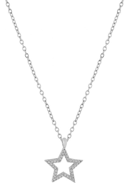 Yıldız Silver Zirkon Kolye