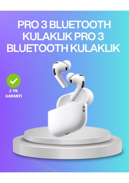 Aktif Gürültü Engelleyici Kablosuz Bluetooth Kulaklık – Şarj Kutulu, Uzun Ömürlü
