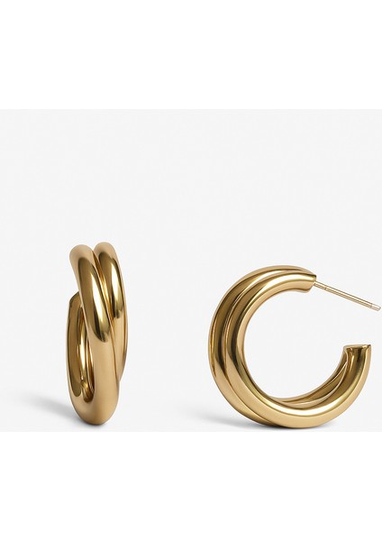 Çelik 2 Halka Küpe